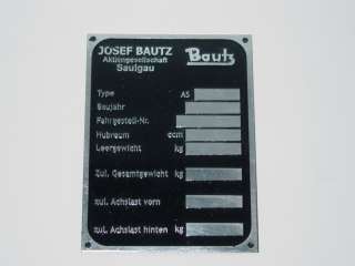 Bautz Typenschild (01)