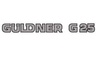 Aufkleber Güldner G25