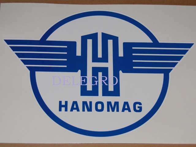 Aufkleber Hanomag Sitz runde Form