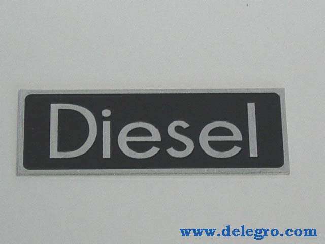 Diesel Schild Alu-geätzt zu Fahr (27)