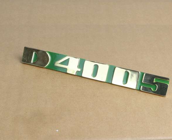 Emblem Schriftzug D4005 aus messing für Deutz 4005