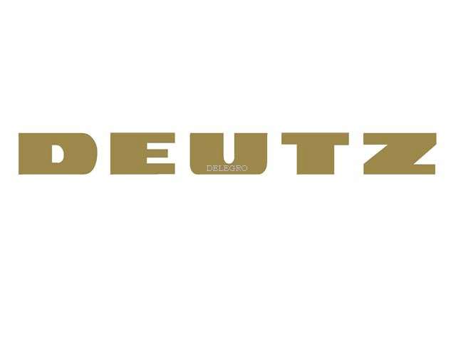 Aufkleber Deutz goldfarbig