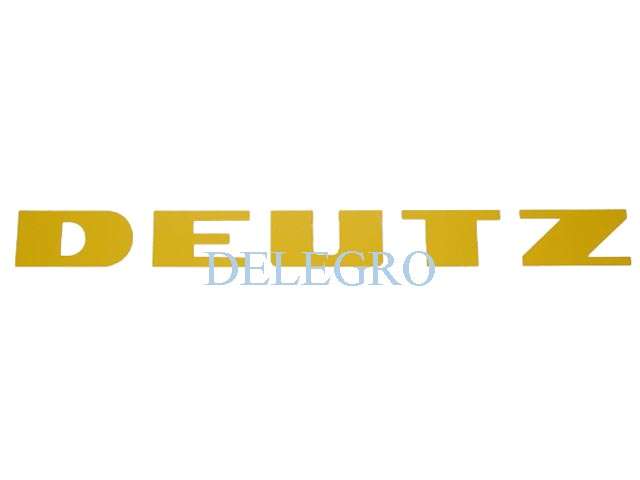 Aufkleber Deutz gelb klein