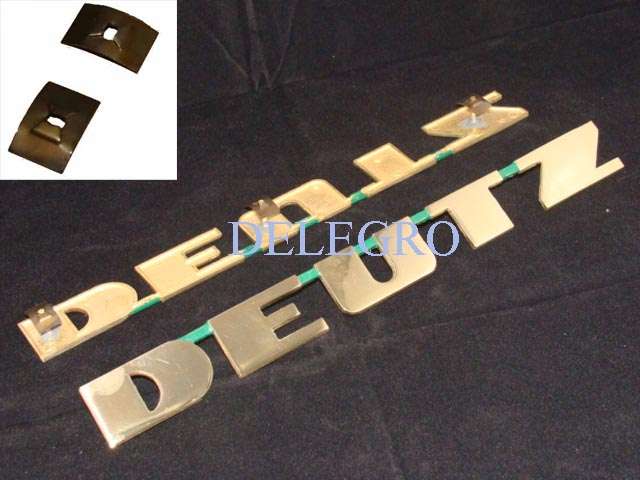 Deutz Emblem Schriftzug D-Serie D15 D25 D30 D40 Messing