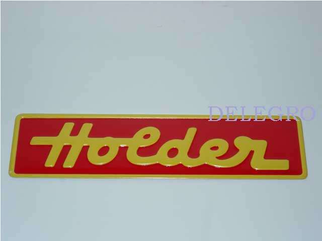 Holder Schild rechteckig rot / gelb