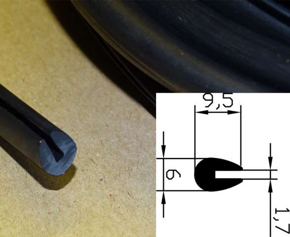 Haubenauflagegummi Haubengummi Deutz 8mm